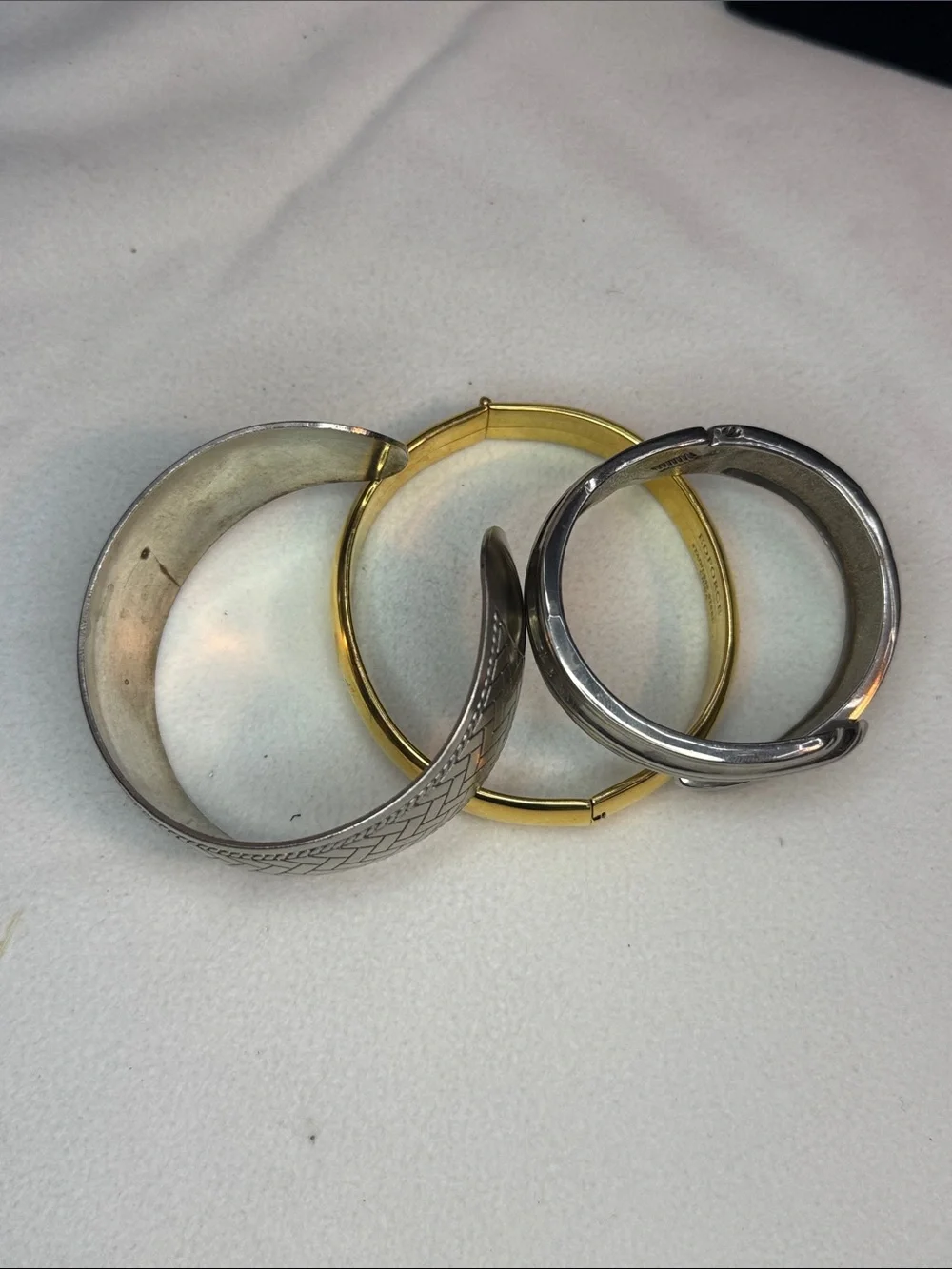 Gold-Tone and silver tone Cuff Bracelets - Polished Classic